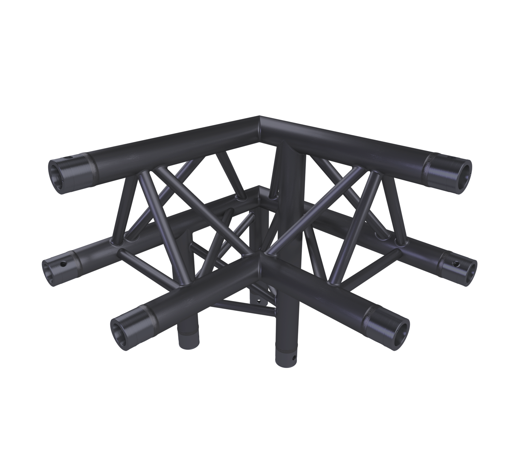 Eurotruss FD33 90° Ecke 3-Weg + Down LEFT 50 x 50 x 50 cm, schwarz