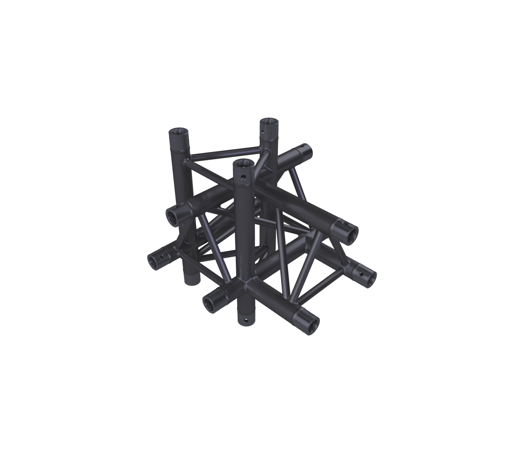 Eurotruss FD33 T-Stück 5-Weg + Up + Down LEFT 50 x 50 x 50 cm, schwarz