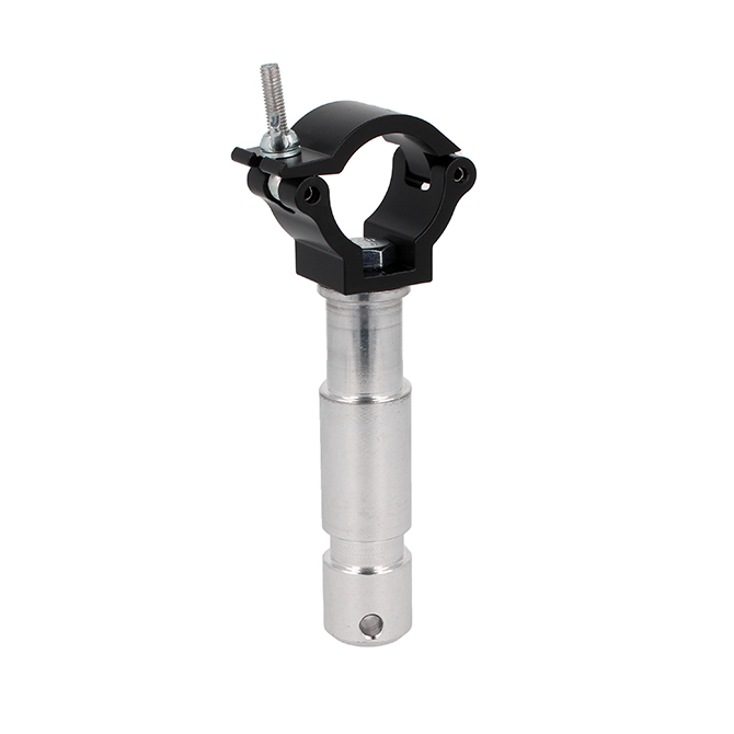 Doughty Engineering Atom Big Ben Clamp, 38 mm/1 1/2" (avec pivot de 29 mm), noir
