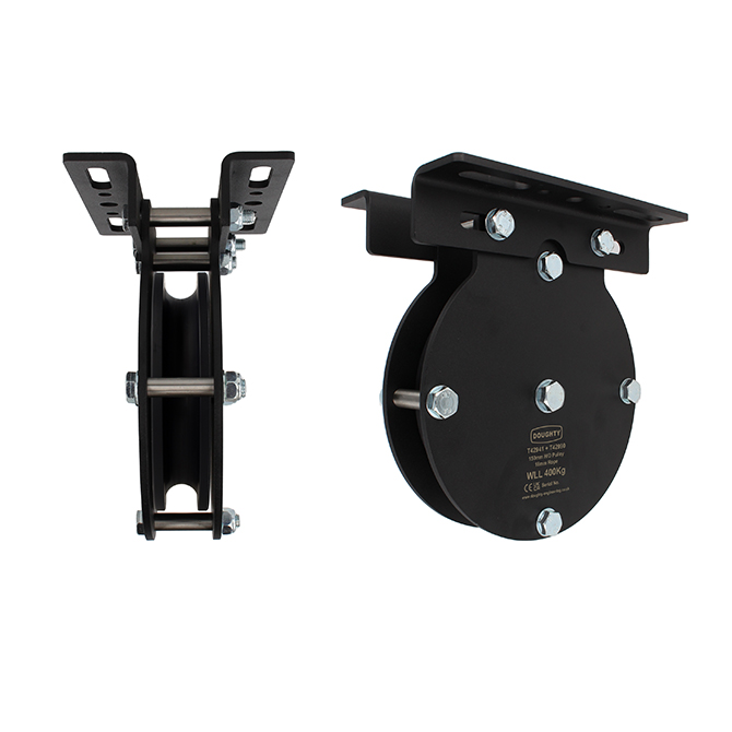 Doughty Engineering 150mm Heavy Duty Pulley (1-rond, pour corde)