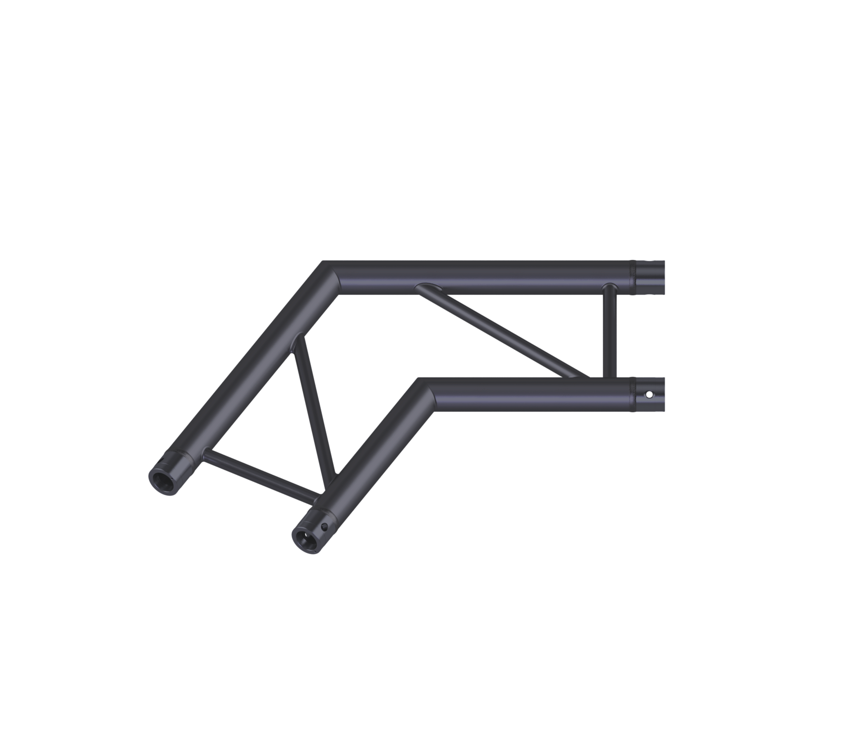 Eurotruss FD32 120° Ecke 2-Weg Horizontal 50 x 50 cm, schwarz