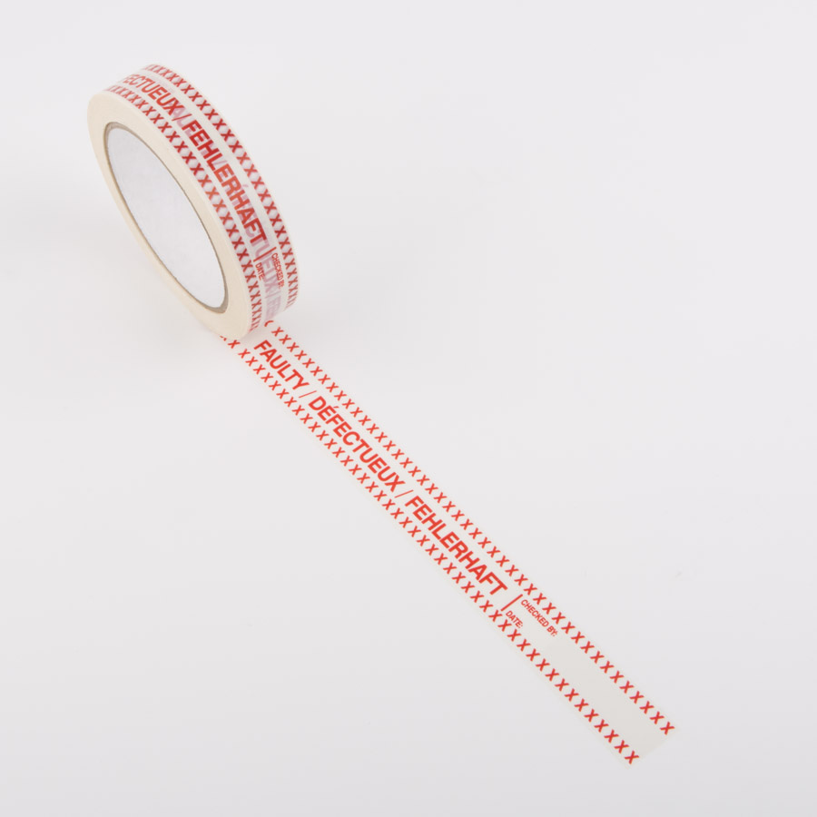 Le Mark Faulty Tape, rouge, 24 mm x 66 m