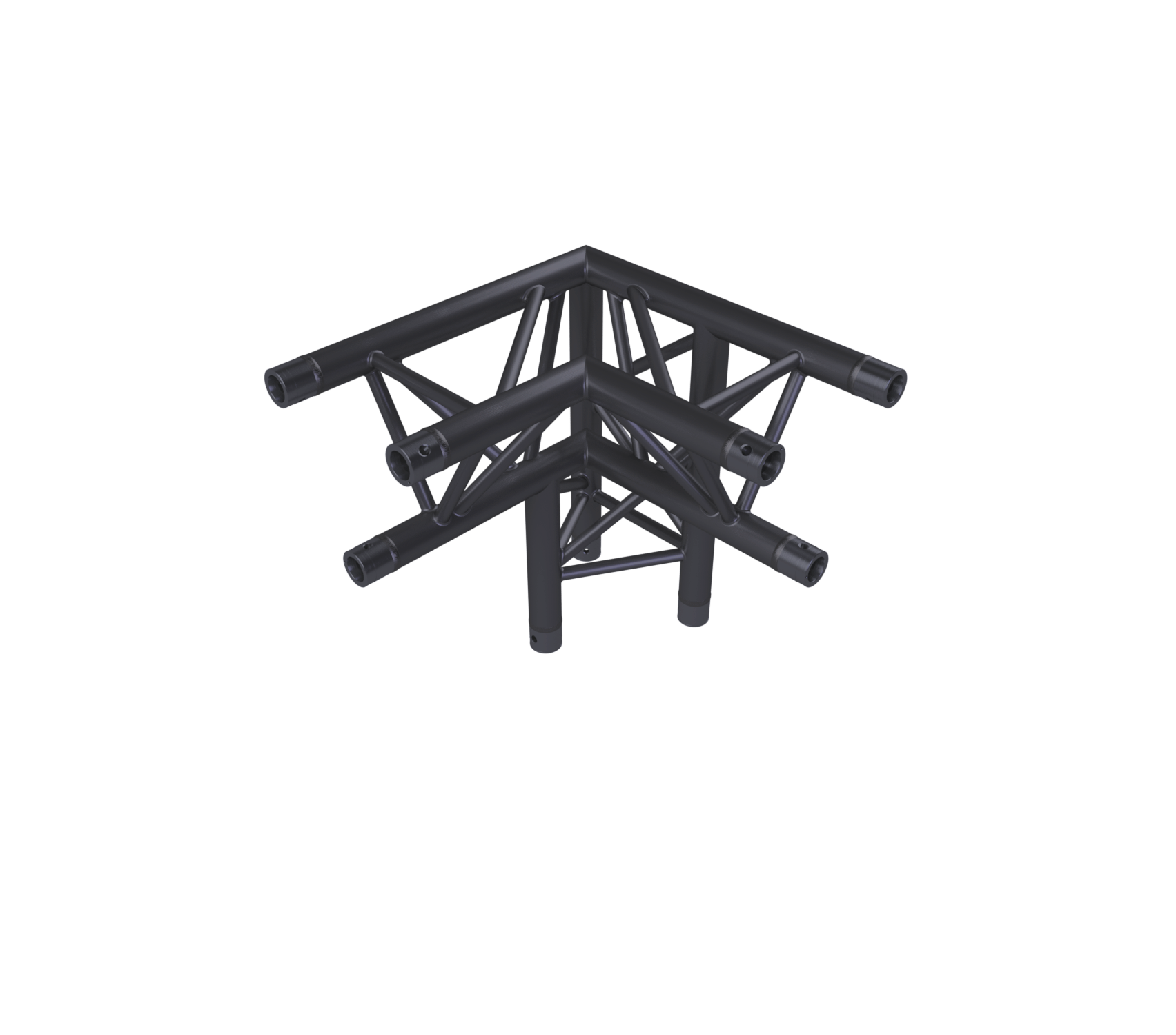 Eurotruss FD33 90° Ecke 3-Weg + Up LEFT 50 x 50 x 50 cm, schwarz