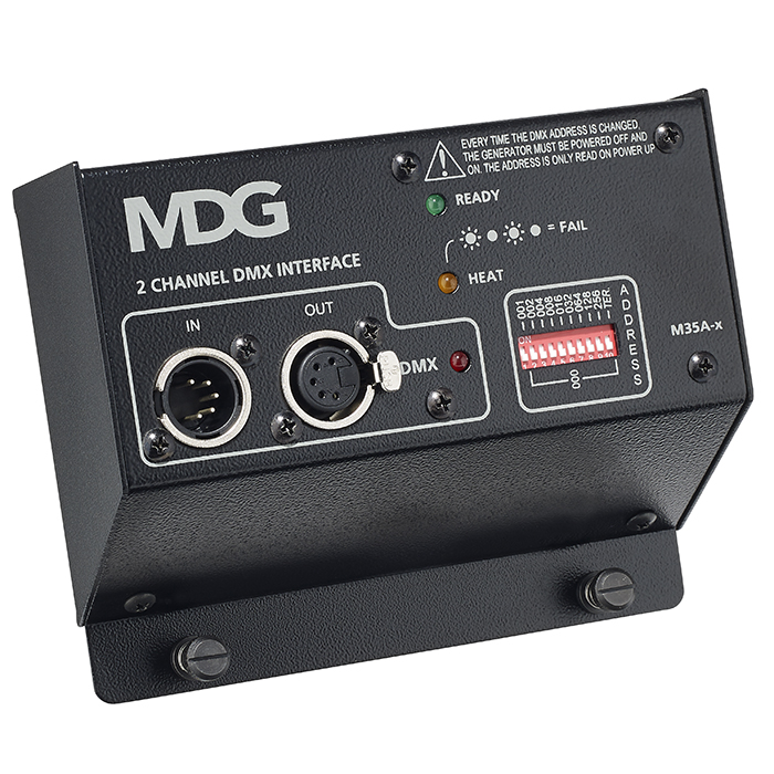 Interface MDG DMX 2 canaux pour ATM, MAX & ICE FOG