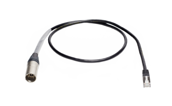 DMX-Adapterkabel XLR 5-pol. male/RJ45, CAT6, 100 cm