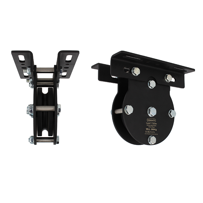Doughty Engineering 100mm Heavy Duty Pulley (1-rond, pour corde)