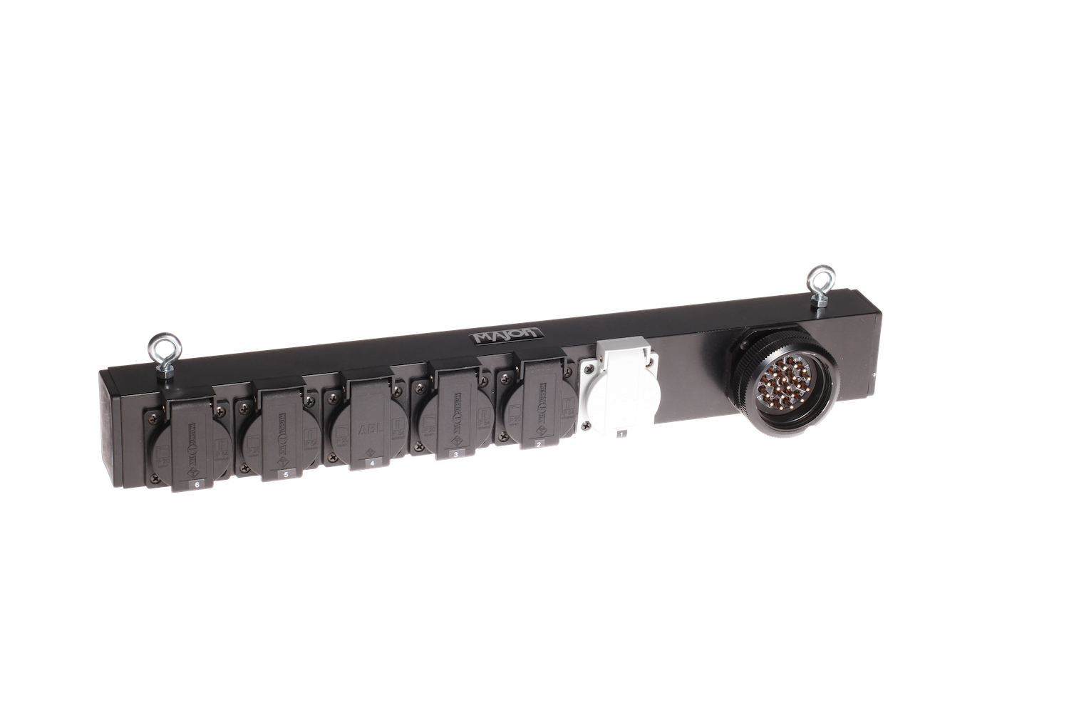 MAJOR Slimline Lastverteiler Alu, Socapex auf 6 x T13 **Auslaufartikel**