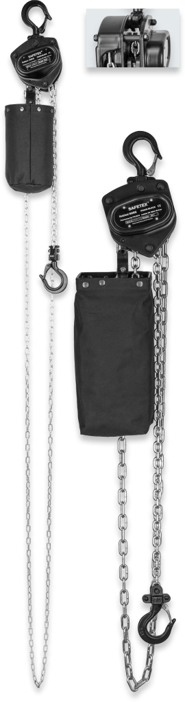Safetex Handkettenzug Blackline, 1000 kg, Hub 3 m / Kettensack