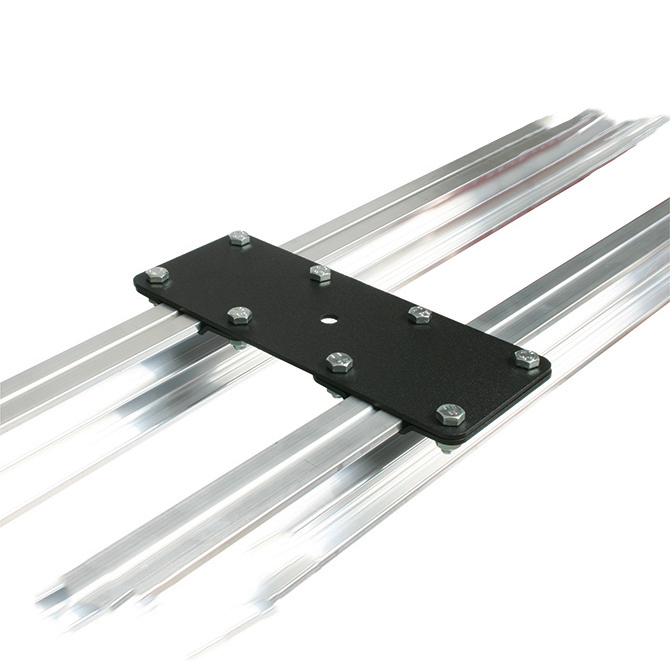 Doughty Engineering Studio Rail Spacer Plate (Double Rail) avec Rail Clamps