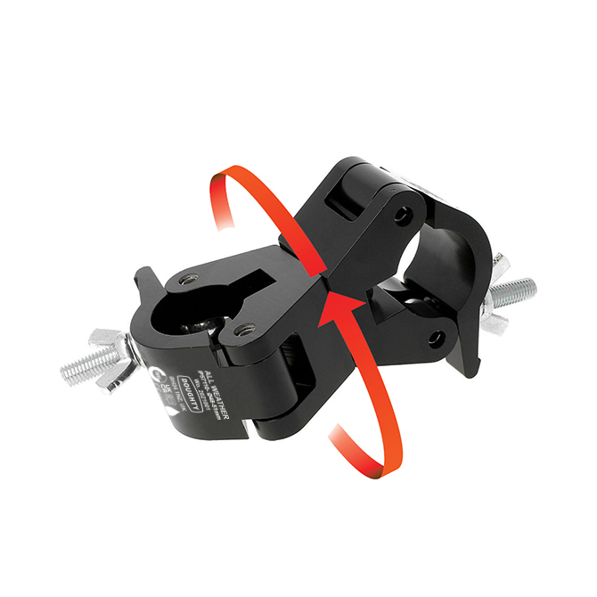 Doughty Engineering Swivel Coupler, noir - Acier inoxydable