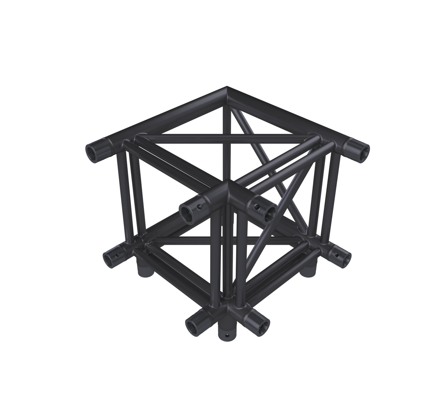 Eurotruss HD44 90° Ecke 3-Weg + Down 50 x 50 x 50 cm, schwarz