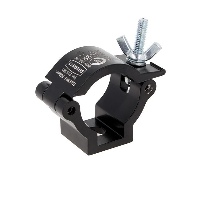 Doughty Engineering Atom Half Coupler, 38 mm/1 1/2", schwarz