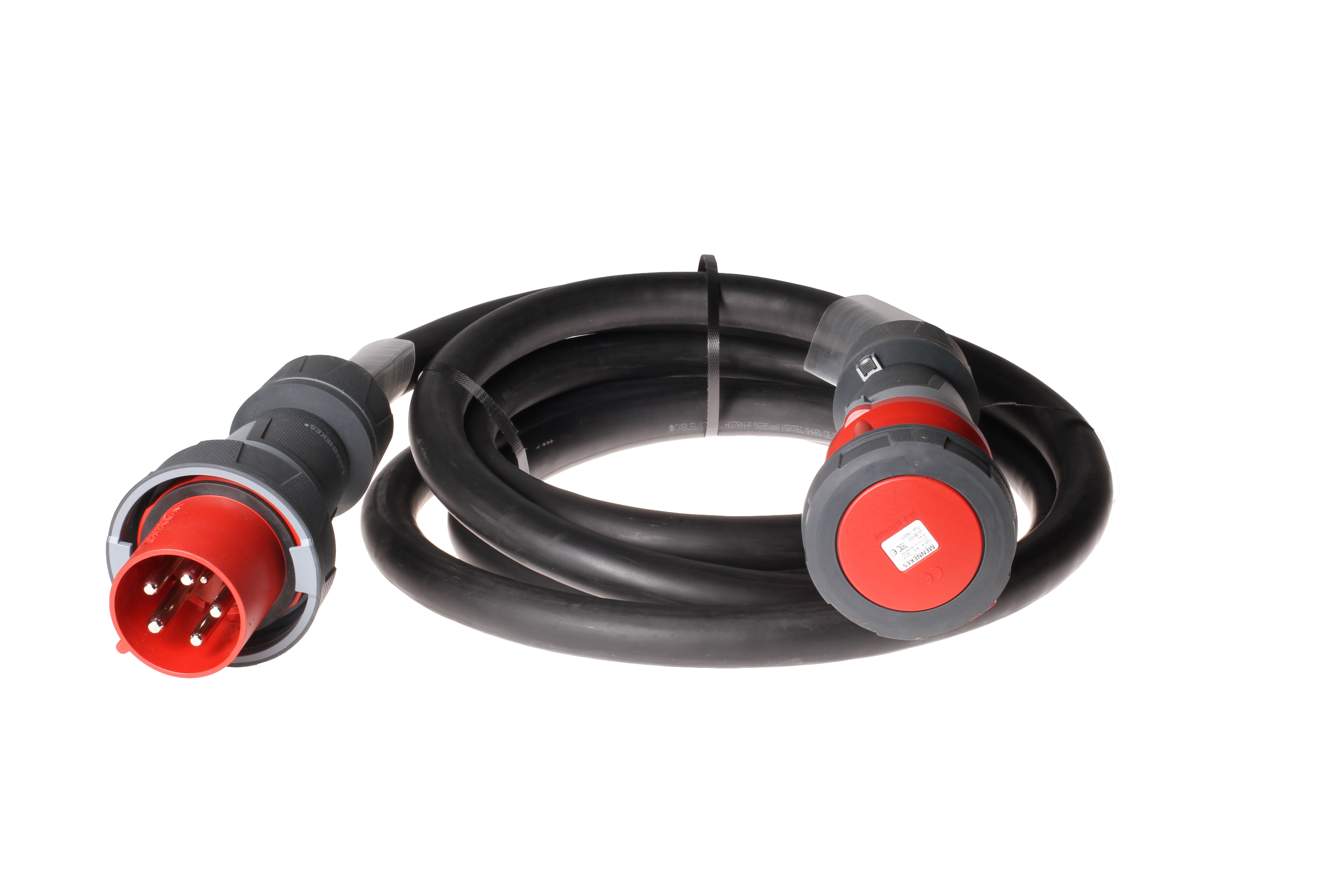 Rallonge CEE125 400 V, H07RN-F5G35, noire, 10 m