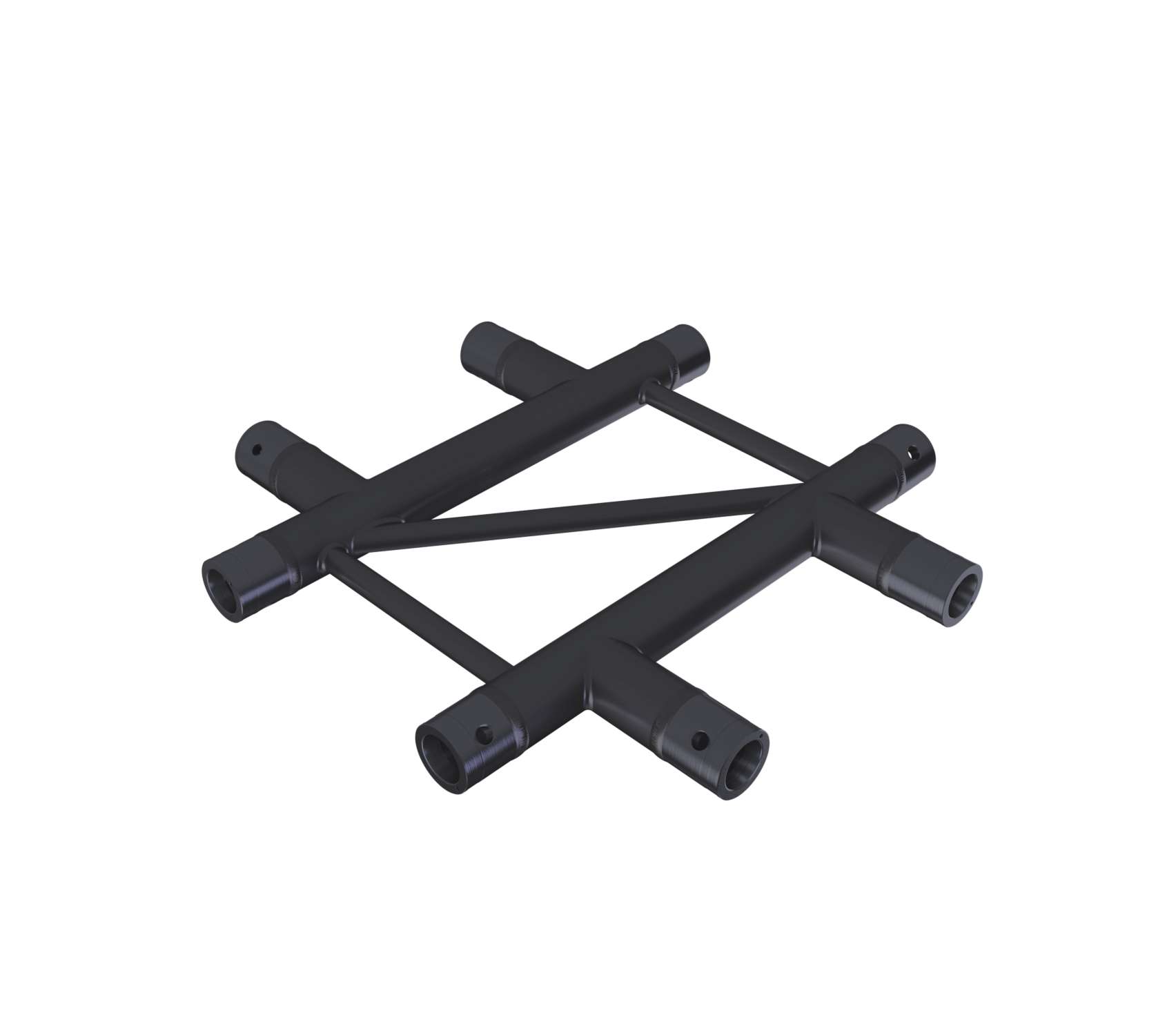 Eurotruss FD32  Kreuz 4-Weg Horizontal 50 x 50 cm, schwarz