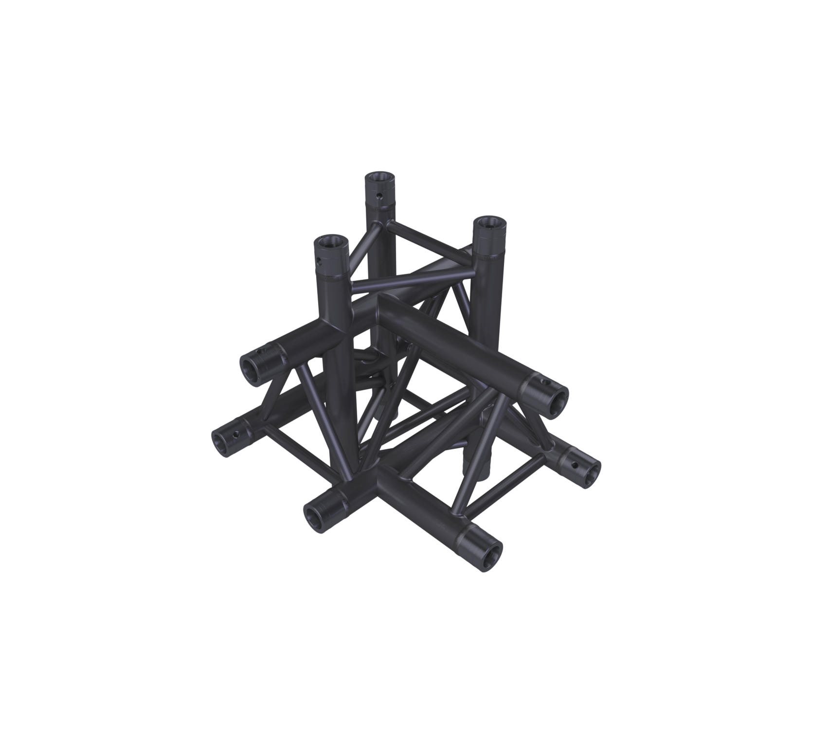 Eurotruss FD33 T-Stück 5-Weg + Up + Down RIGHT 50 x 50 x 50 cm, black
