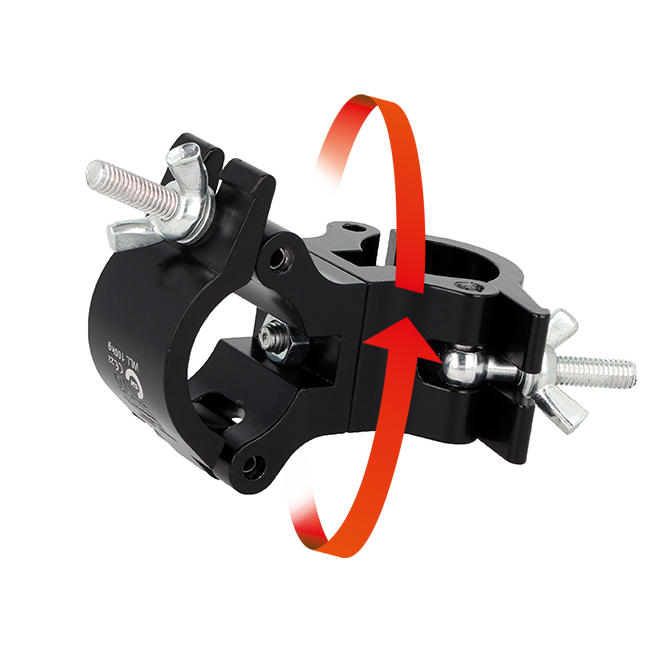 Doughty Engineering Atom Swivel Coupler, 32 mm/1 1/4", schwarz