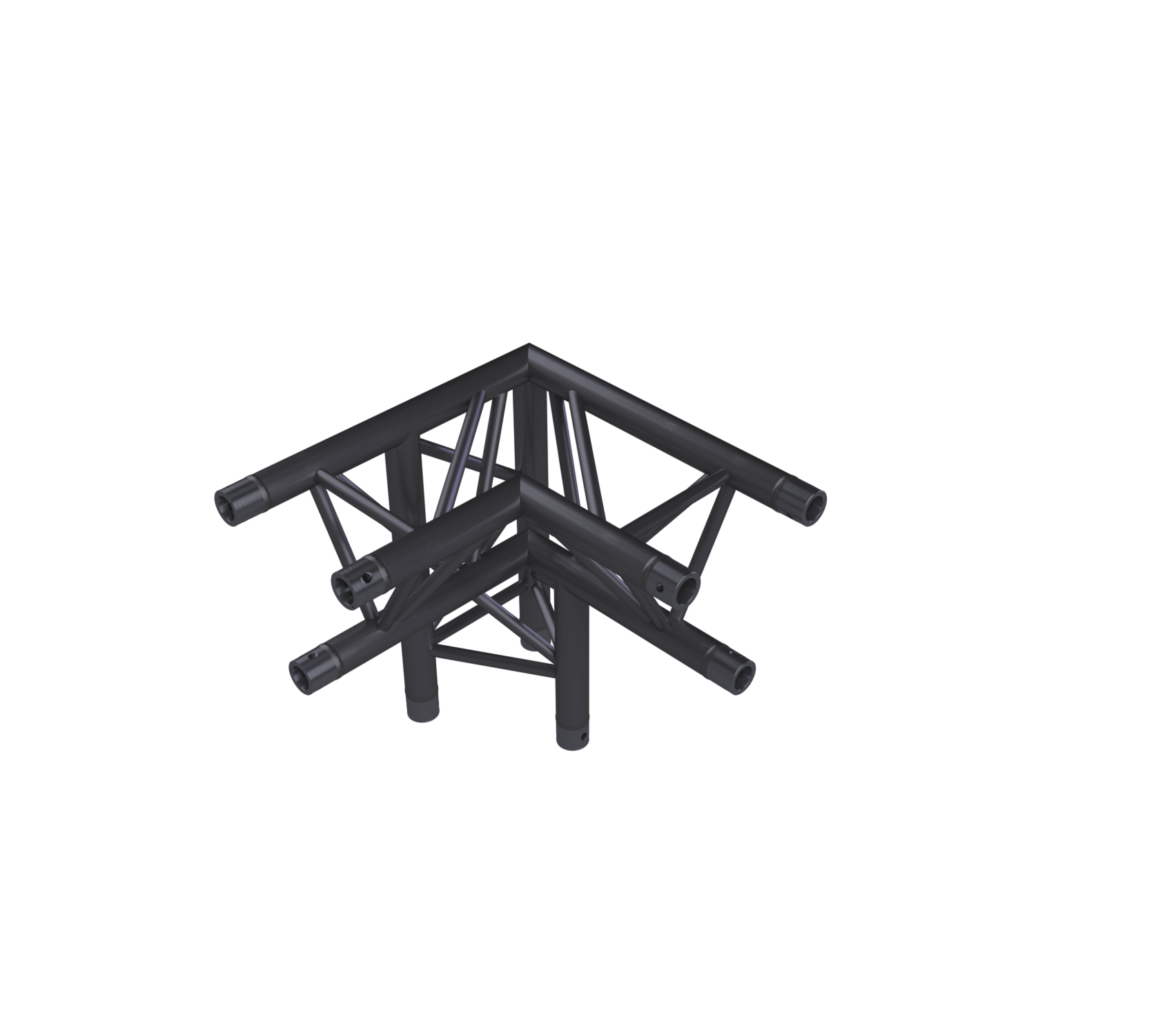 Eurotruss FD33 90° Ecke 3-Weg + Up RIGHT 50 x 50 x 50 cm, schwarz