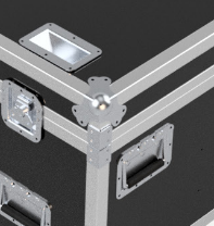Portman Lighting Flight Case für 4 x Omniray