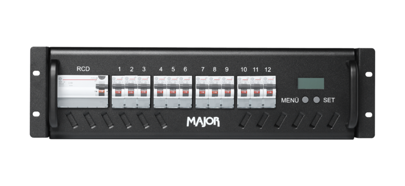 MAJOR DMX Switch-Pack 12 canaux MK3, 19"/3HE, 12 x T13 IP20