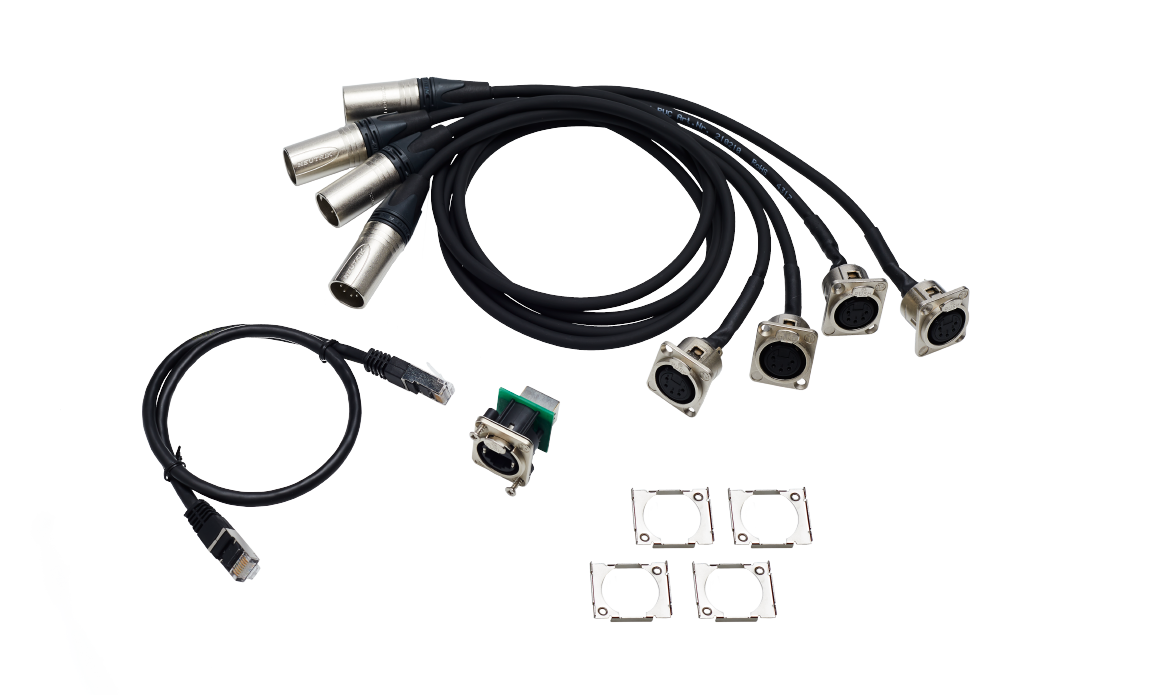 MA Lighting Set de câbles MA Lighting 4 x DMX/XLR5, 1 x etherCON RJ45