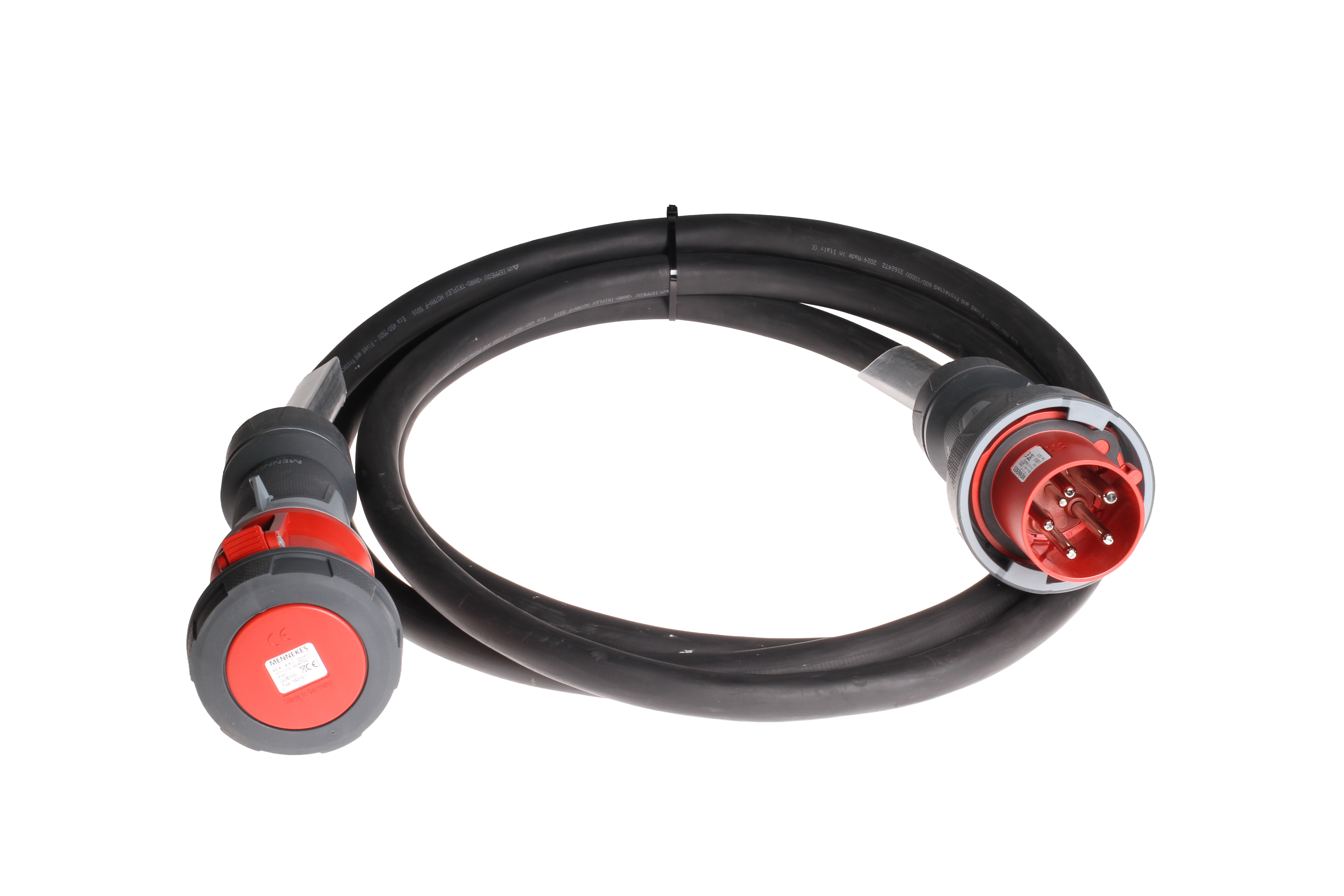 Rallonge câble CEE63 400 V, H07RN-F5G16, noire, 10 m