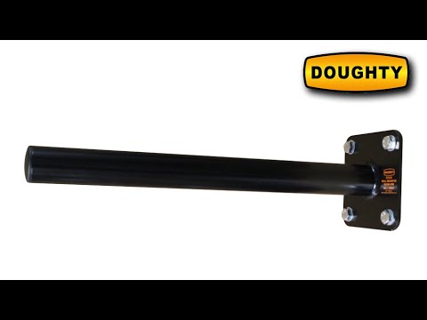 Doughty Engineering Wall Mounted Boom Arm, schwarz (25kg WLL)