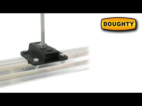 Doughty Engineering Studio Rail 25mm Ceiling Bracket (avec Rail Clamps)